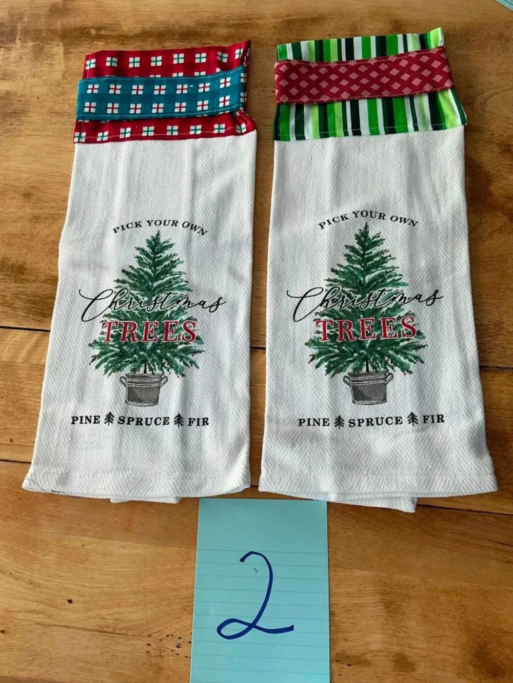 Handmade Christmas Hanging Kitchen Towel Set